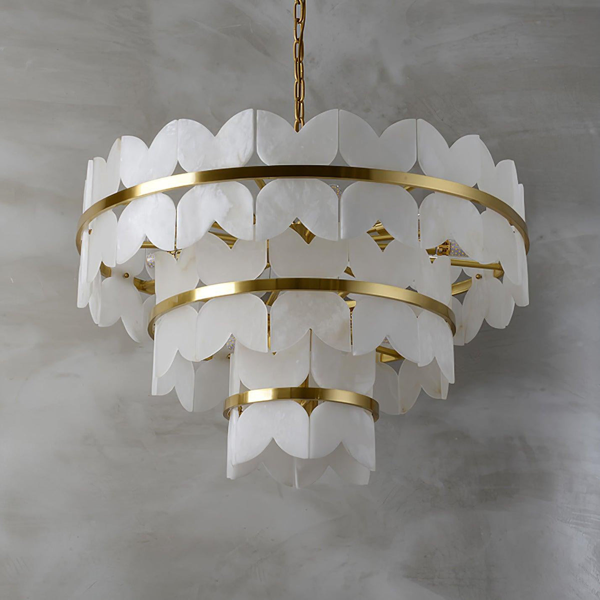 Patanga Alabaster Butterfly Chandelier - view 13 | Liootrlamp