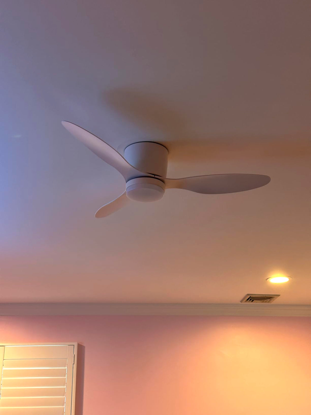Recessed Fishtail Ceiling Fan Light - view 17 | Liootrlamp