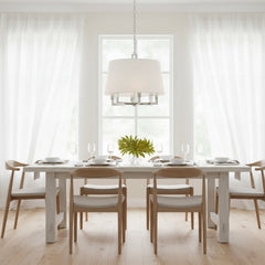 Rectangular Tube Linen Chandelier
