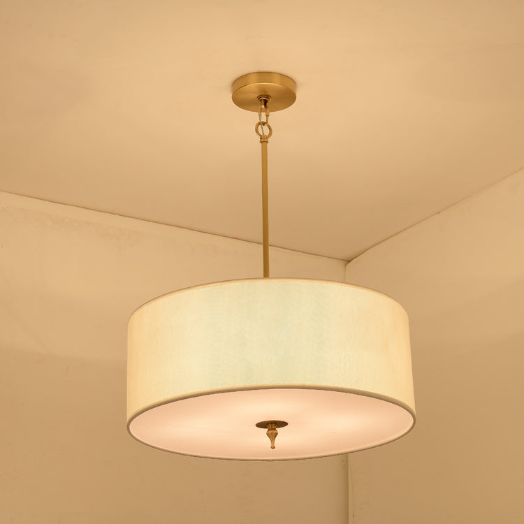 Reed Simple Drum Shade Pendant Light