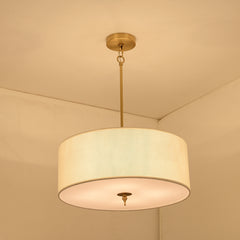 Reed Simple Drum Shade Pendant Light
