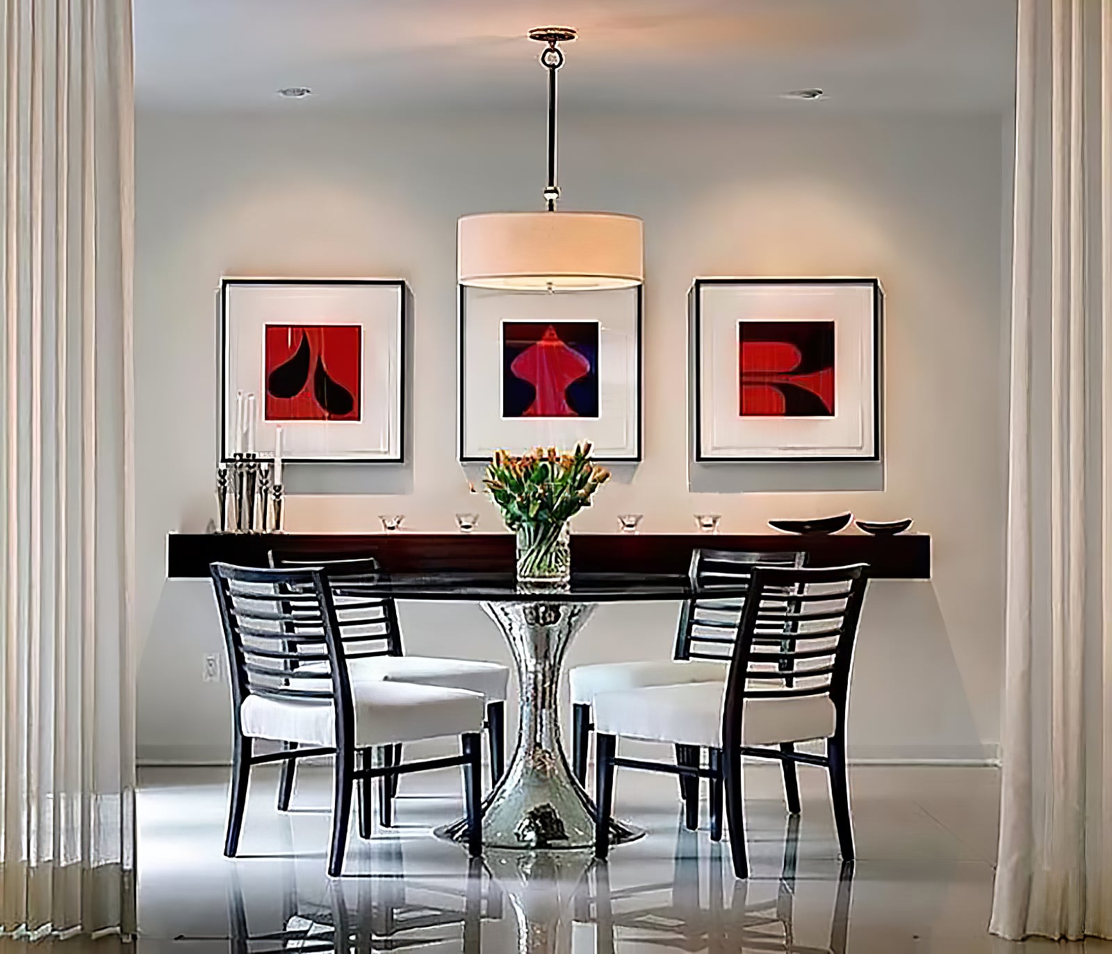 Reed Simple Drum Shade Pendant Light