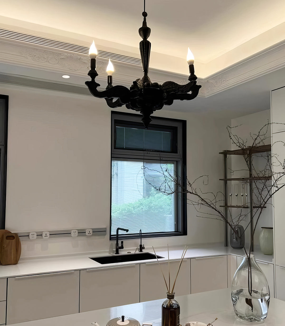 Resin Smoke Chandelier