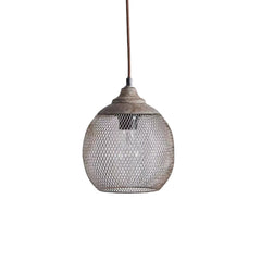 Wire Mesh Globe Pendant Light
