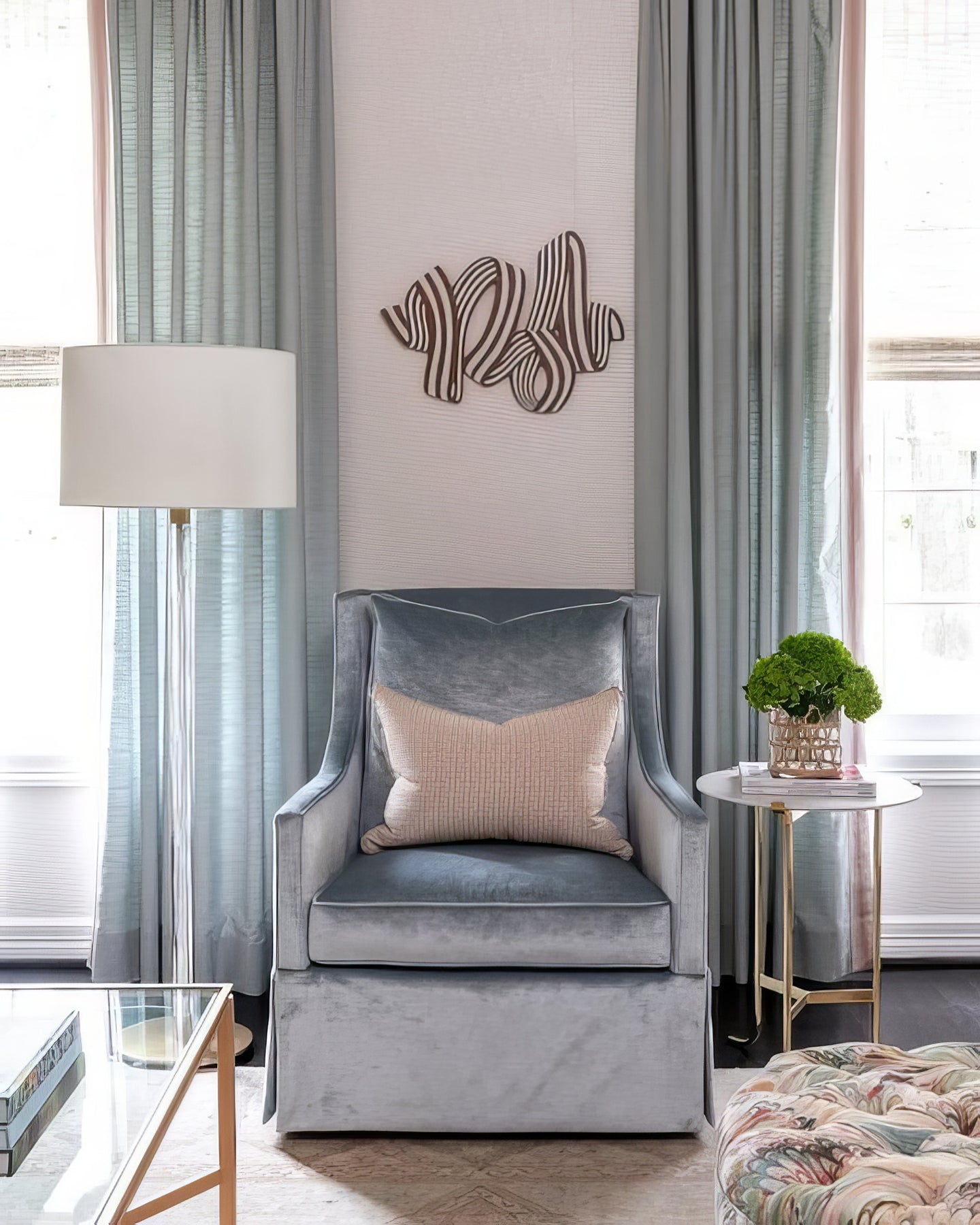 Riga Glass Floor Lamp