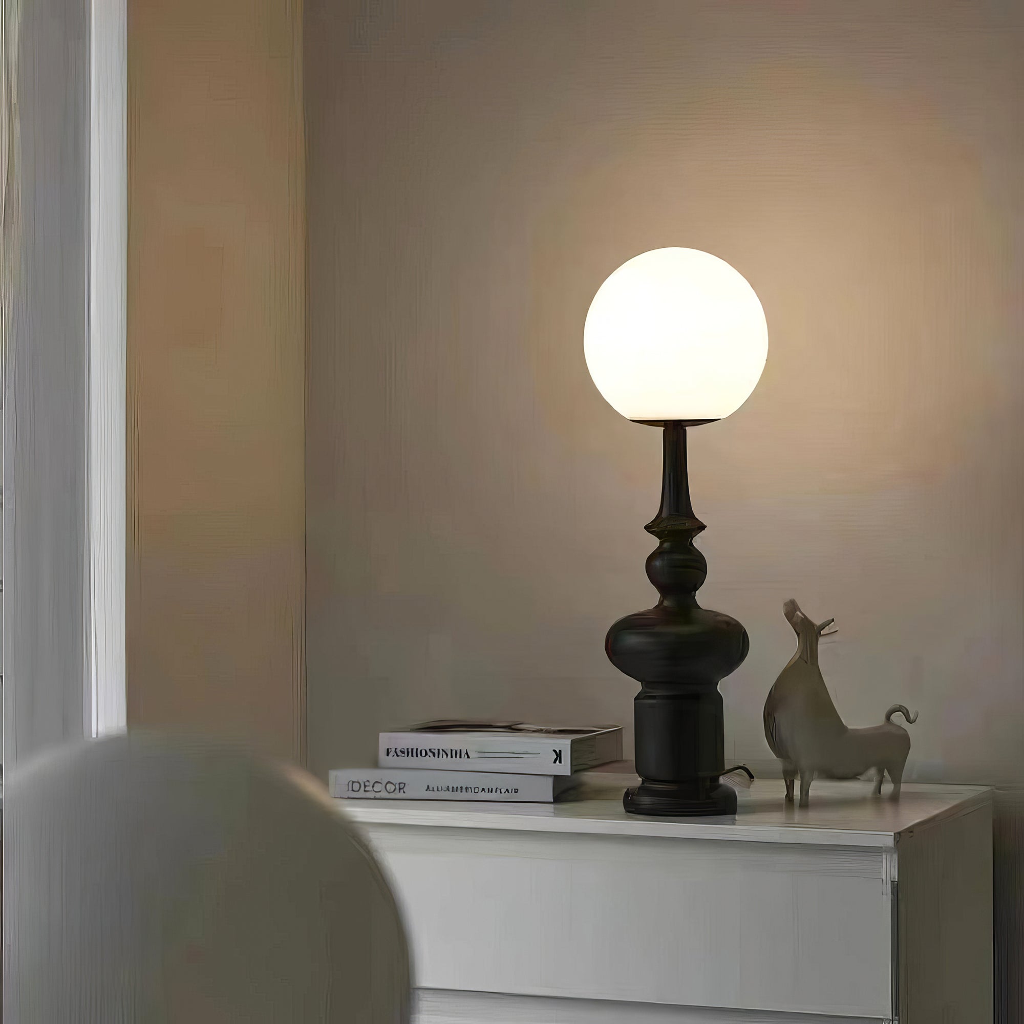 Roman Column Table Lamp