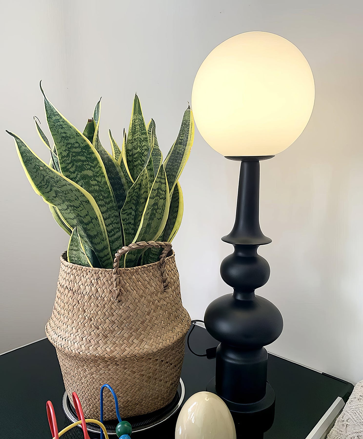 Roman Column Table Lamp
