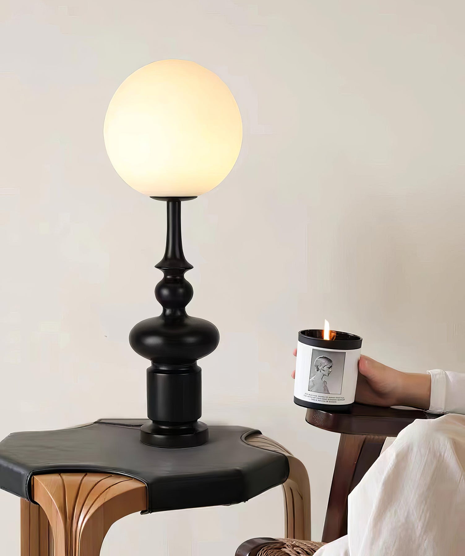 Roman Column Table Lamp