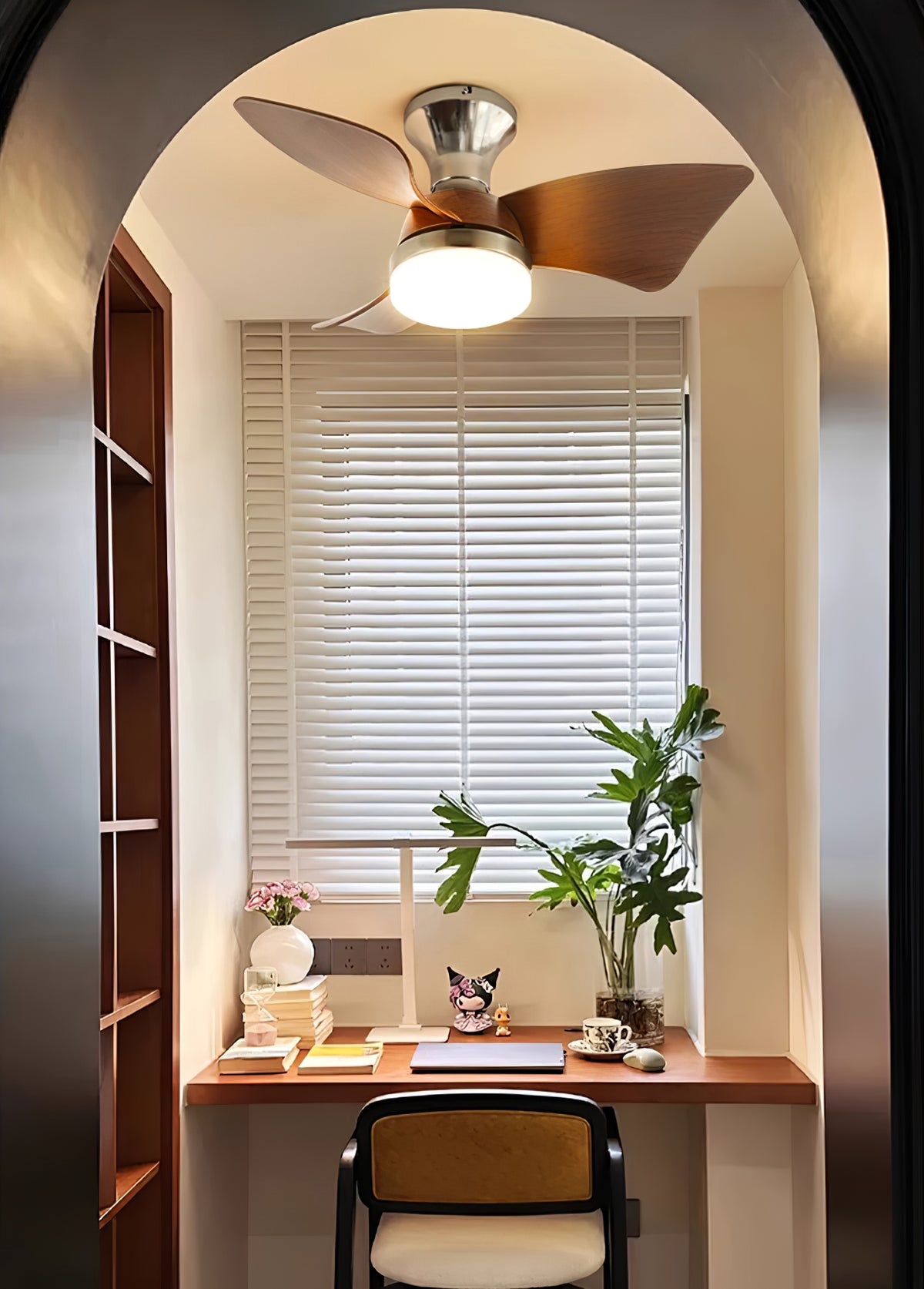 Spiral Ceiling Fan Light - view 8 | Liootrlamp