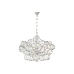 Swirled Glass Globe Chandelier