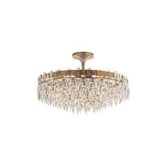 Crystal Shard Flush Mount Ceiling Light