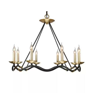 Wavy Arm Candle Chandelier