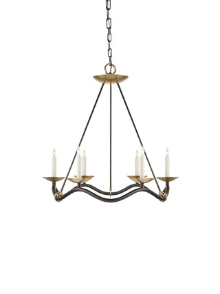 Wavy Arm Candle Chandelier