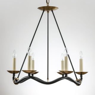 Wavy Arm Candle Chandelier