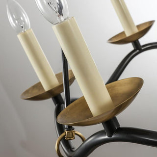 Wavy Arm Candle Chandelier