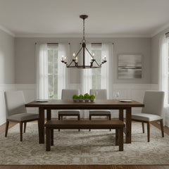 Wrought Iron Wagon Wheel Chandelier