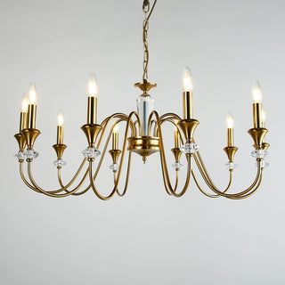 Vintage Iron Scroll Chandelier