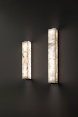 Vertical Alabaster Wall Light