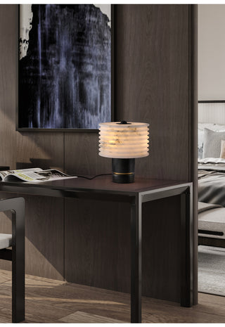 Luxury Black Alabaster Table Lamp