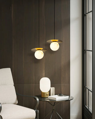 Disc Alabaster Pendant Light