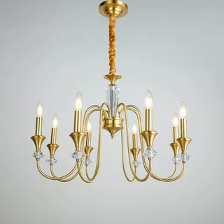 Vintage Iron Scroll Chandelier