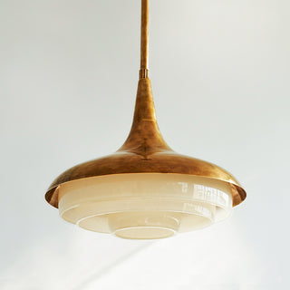 Mid-Century Wood Pendant Light