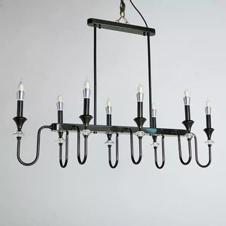 Vintage Iron Scroll Chandelier