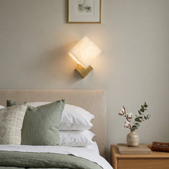 Alabaster Gatsby Cube Wall Sconce