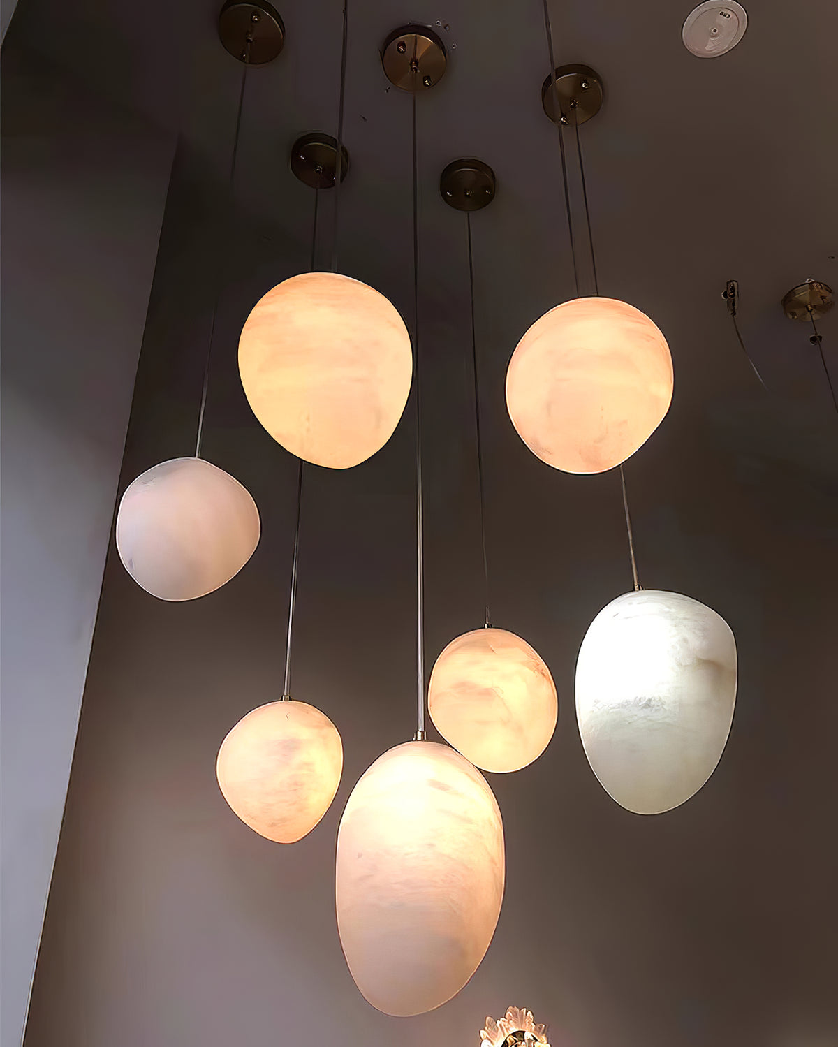 Pebble Alabaster Pendant Light