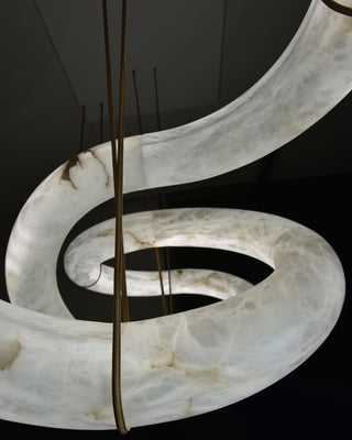 Helix Alabaster Pendant Light