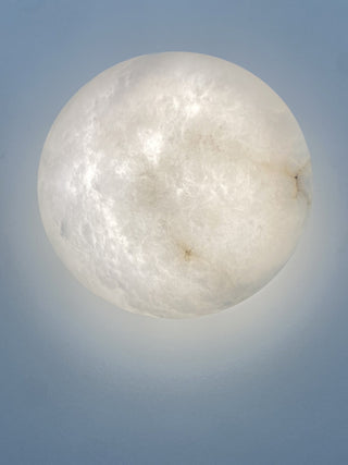 Lunar Glow Alabaster Wall Light