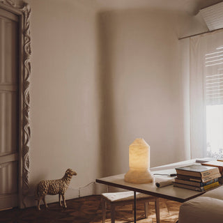 Alabaster Pyramid Table Light