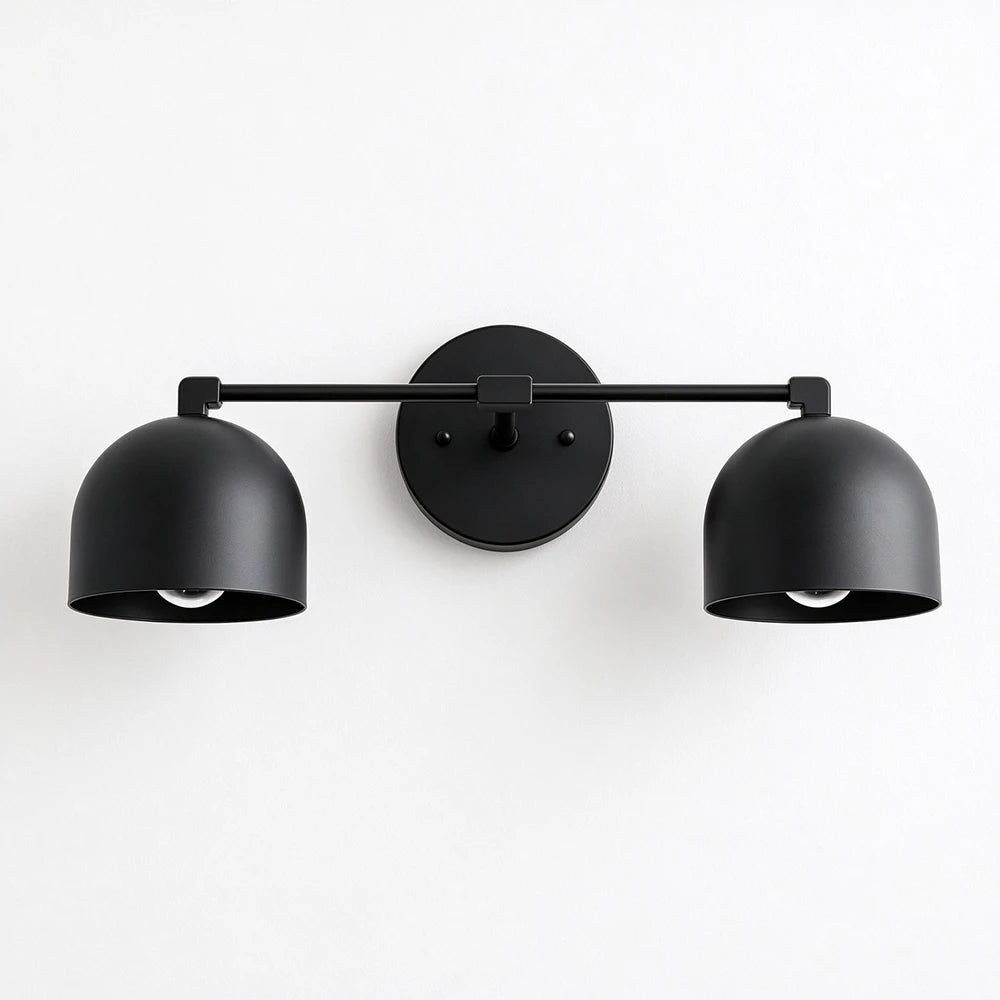 Bellora Black & Cream Dome Wall Light