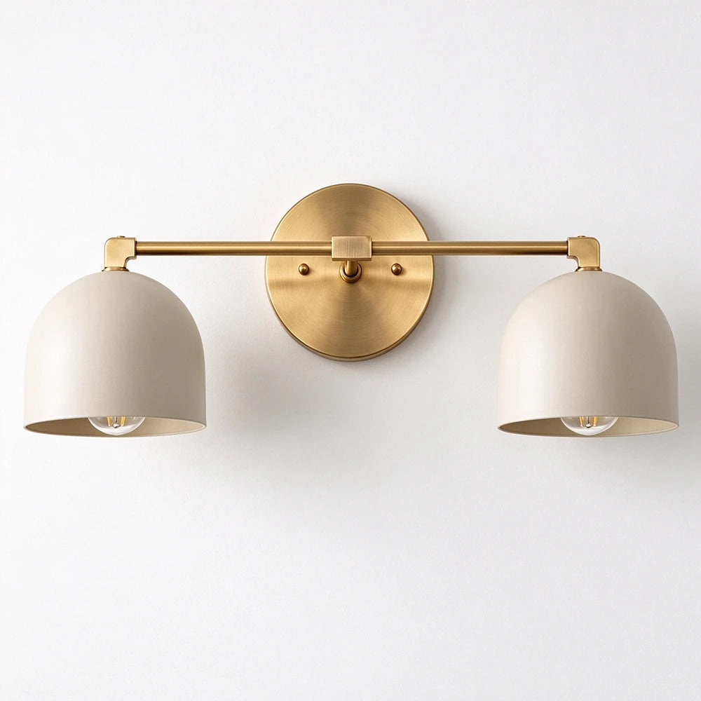Bellora Black & Cream Dome Wall Light