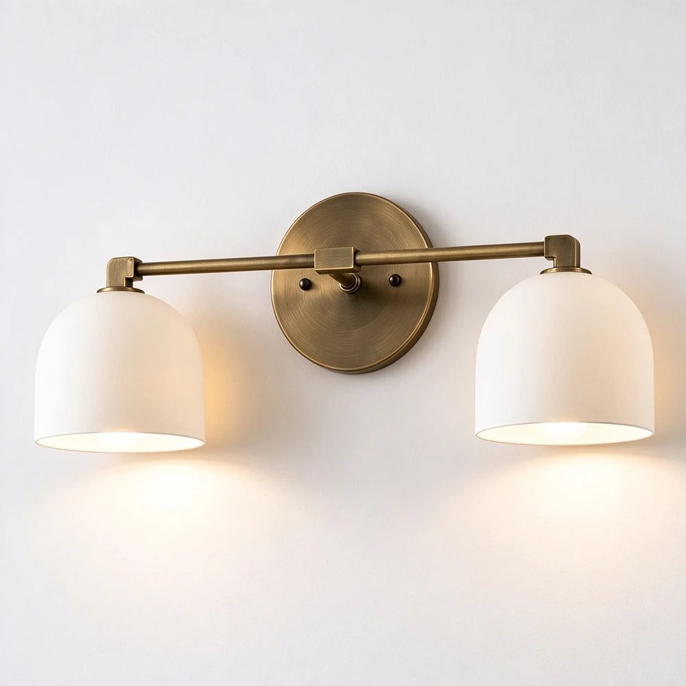 Bellora Black & Cream Dome Wall Light