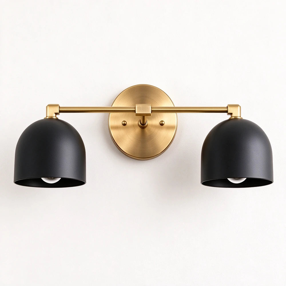 Bellora Black & Cream Dome Wall Light