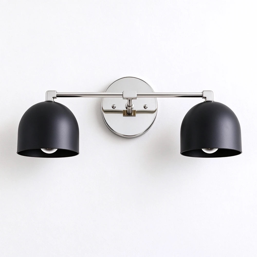 Bellora Black & Cream Dome Wall Light