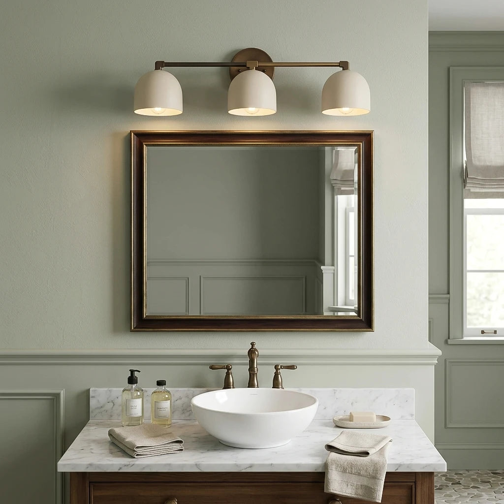 Bellora Black & Cream Dome Wall Light