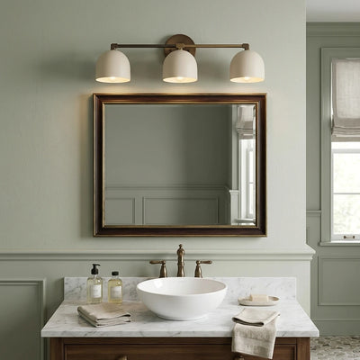 Bellora Black & Cream Dome Wall Light
