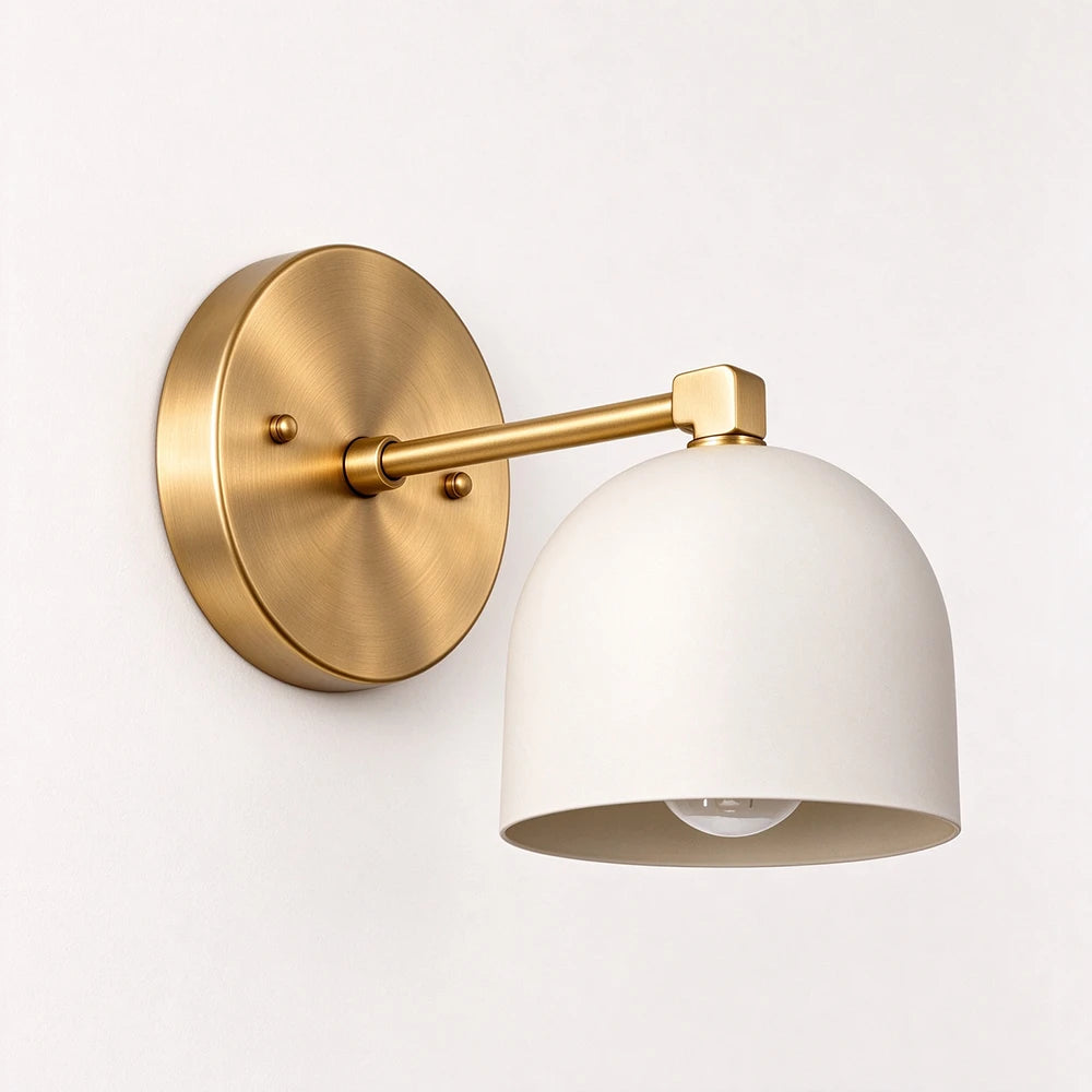 Bellora Black & Cream Dome Wall Light