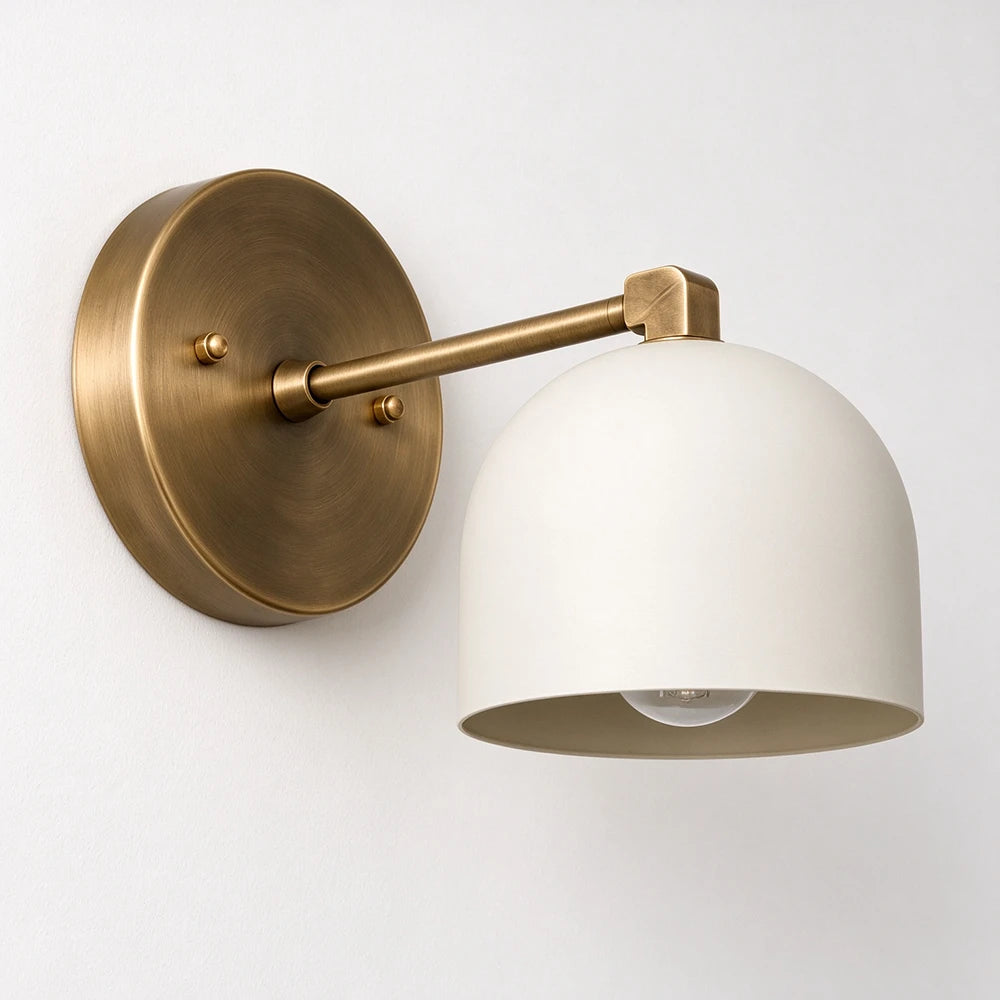 Bellora Black & Cream Dome Wall Light