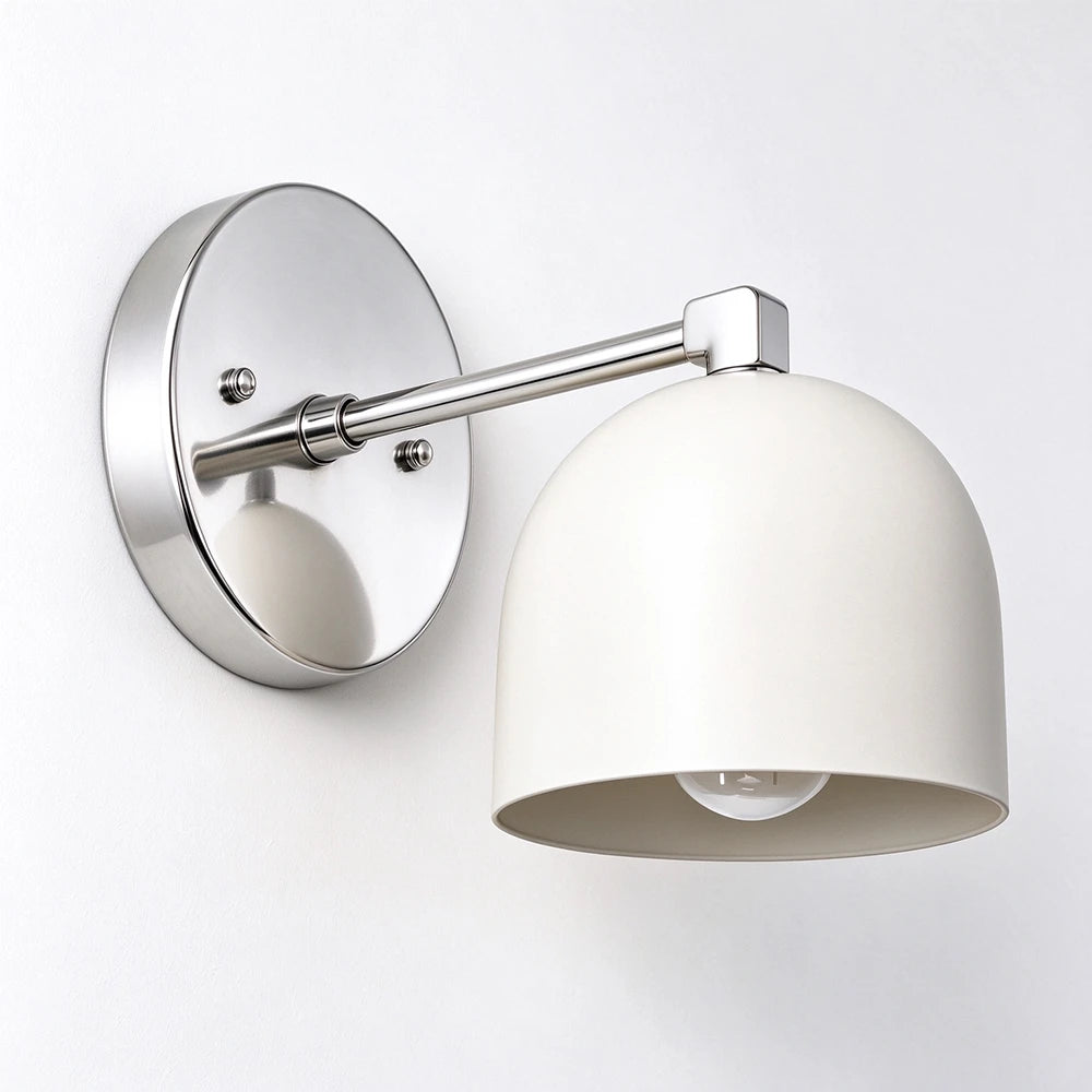 Bellora Black & Cream Dome Wall Light