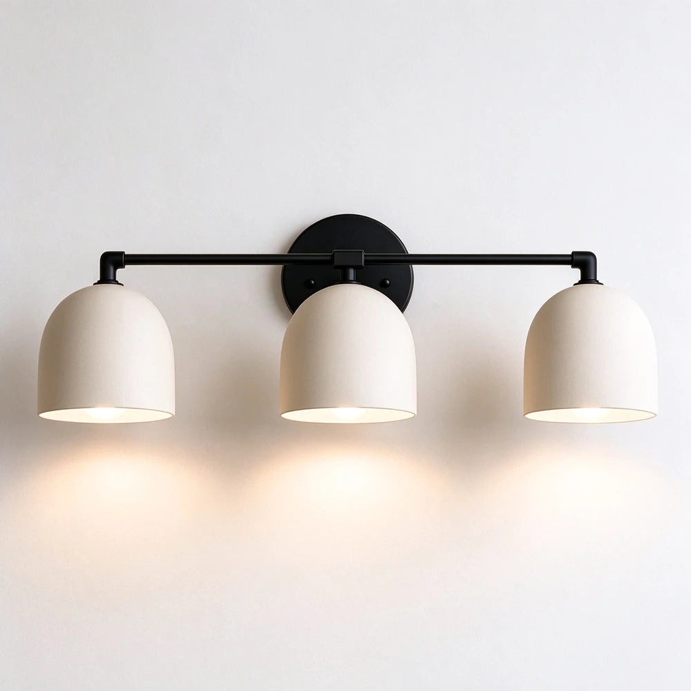 Bellora Black & Cream Dome Wall Light