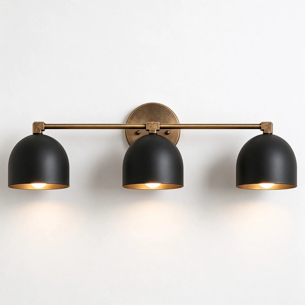 Bellora Black & Cream Dome Wall Light