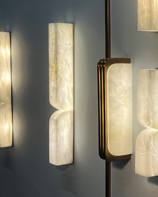 Double Curve Alabaster Wall Light