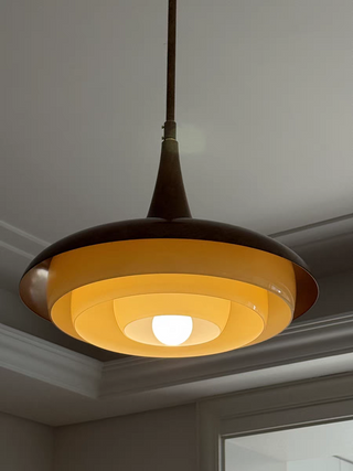 Mid-Century Wood Pendant Light