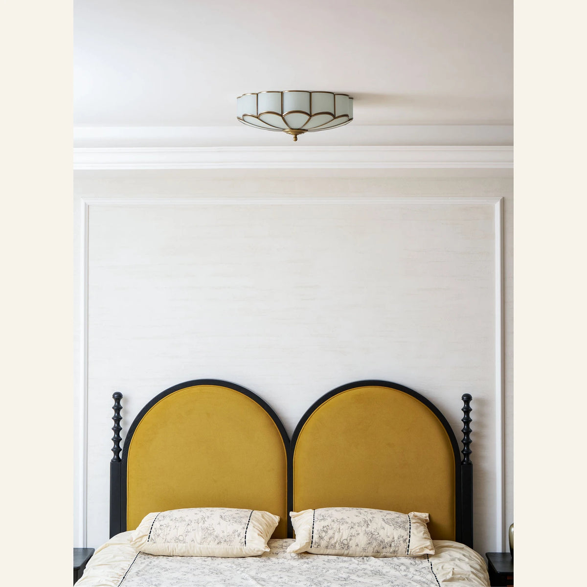 Camellia Glass Flush Mount Ceiling Light