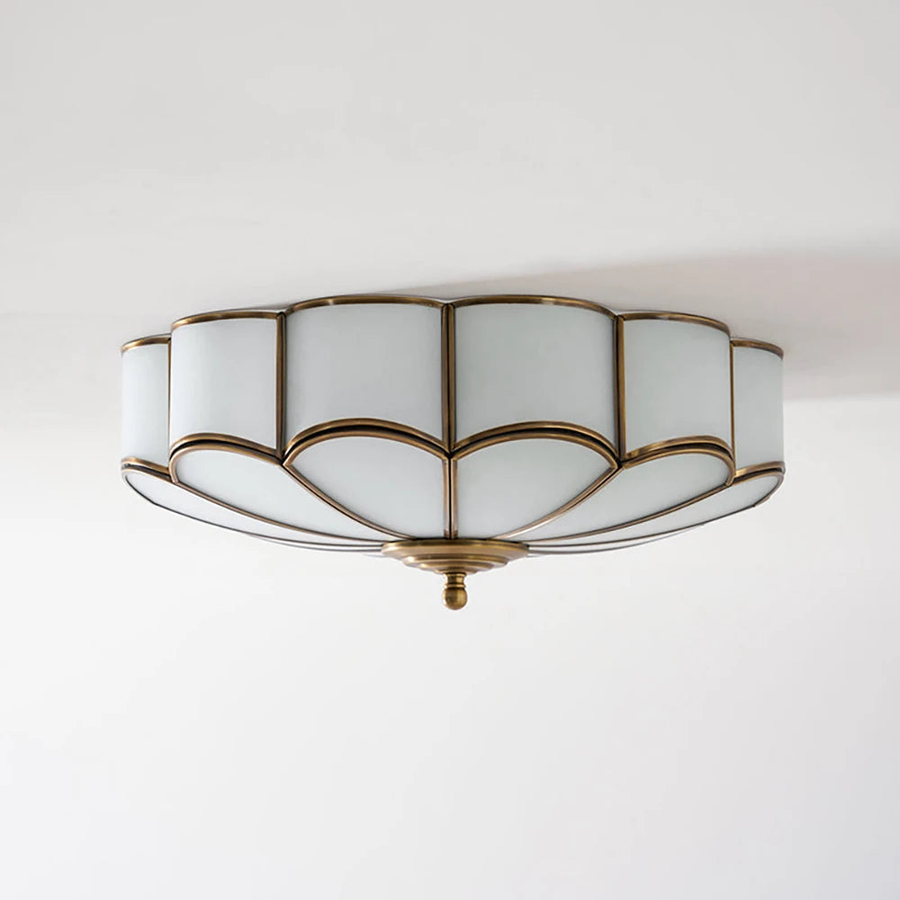 Camellia Glass Flush Mount Ceiling Light