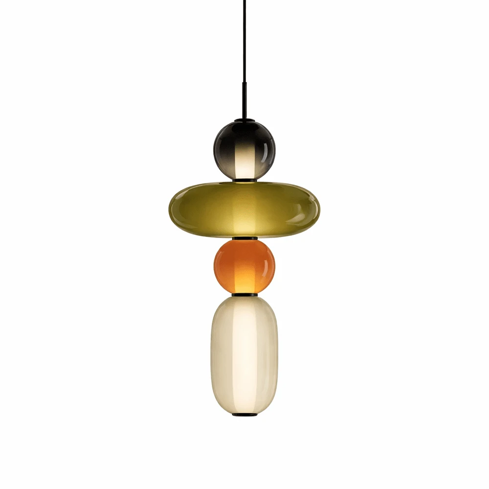 Candied Glass Stack Pendant Light
