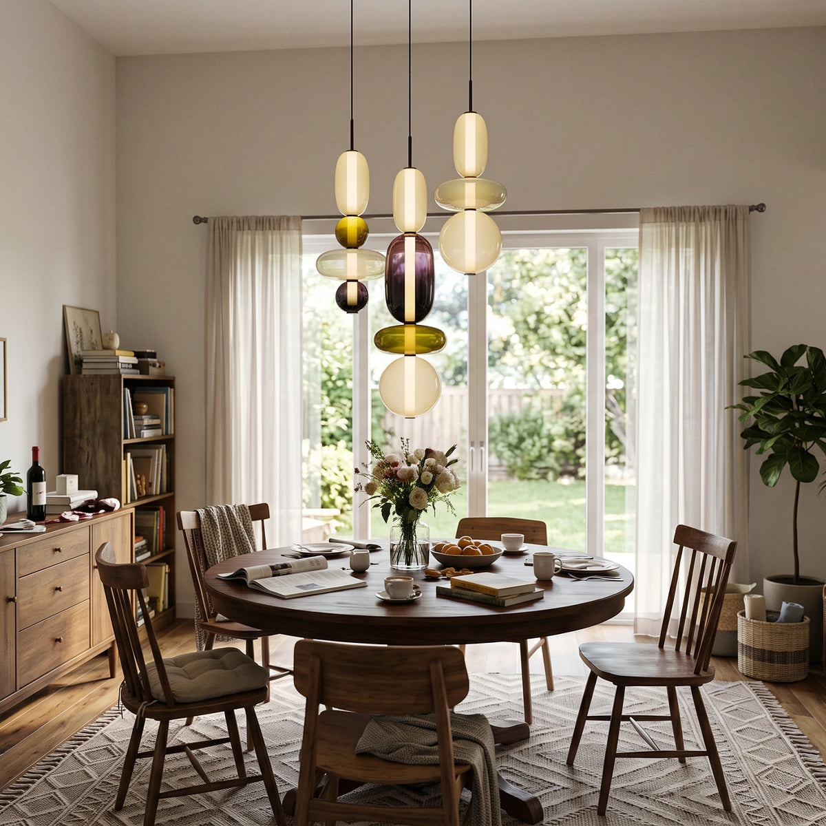 Candied Glass Stack Pendant Light